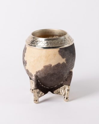 Mate Torpedo Cuero Crudo Patas de Alpaca